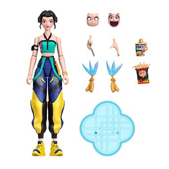 Mattel KPop Demon Hunters Zoey 5.6-inch Action Figure with Accessories & Swappable Faces