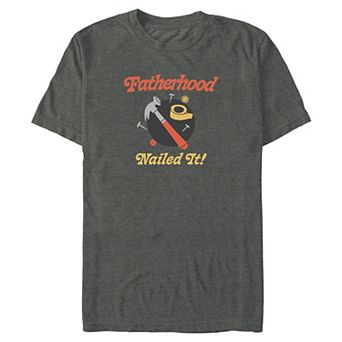 Big & Tall Fatherhood Nailed It! Graphic Tee