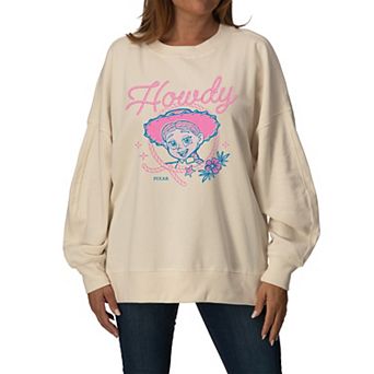 Women's Disney / Pixar's Toy Story 5 Jessie Howdy Oversized Fleece Crew Sweatshirt