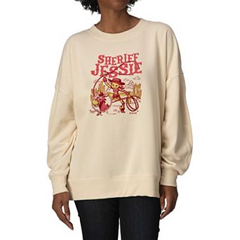 Women's Disney / Pixar's Toy Story 5 Sheriff Jessie Oversized Fleece Crew Sweatshirt