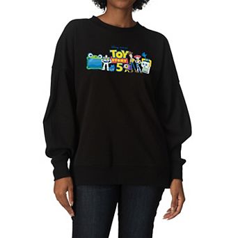 Women's Disney / Pixar's Toy Story 5 Character Lineup Oversized Fleece Crew Sweatshirt