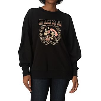 Women's Disney / Pixar's Toy Story 5 Jessie & Bullseye Oversized Fleece Crew Sweatshirt
