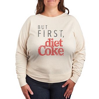 Women's Plus Diet Coke French Terry Long Sleeve Tee