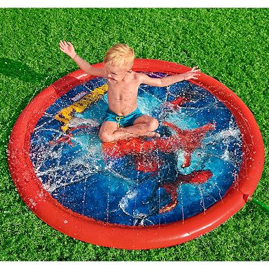 Bestway Marvel Spider-Man 65-Inch Inflatable Sprinkler & Water Play Zone