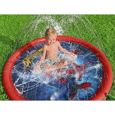 Bestway Marvel Spider-Man 65-Inch Inflatable Sprinkler & Water Play Zone