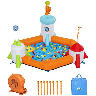 Bestway H2OGO! Inflatable Mega Play Center - 85-Inch Spaceship Ball Pit & Foam Rockets