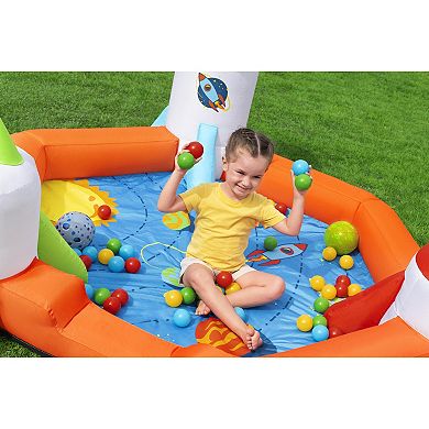 Bestway H2OGO! Inflatable Mega Play Center - 85-Inch Spaceship Ball Pit & Foam Rockets