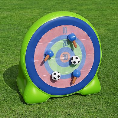 Bestway Inflatable Yard Game 2-In-1 Giant Ax Throwing Dart Board & Soccer Target