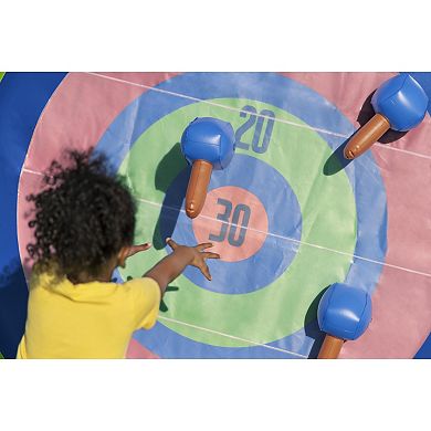 Bestway Inflatable Yard Game 2-In-1 Giant Ax Throwing Dart Board & Soccer Target