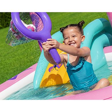 Bestway H2OGO! Inflatable Water Play Center & Pool 71x71x46” Slide & Sprinkler Arch