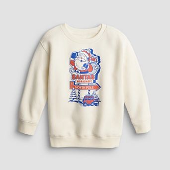 Baby & Toddler Boy Jumping Beans® Holiday Fleece Crewneck Sweatshirt