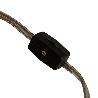 Hello Honey Capiz Table Lamp with Linen Shade and Inline Switch, Pink and Natural, Set of 2