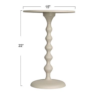 Hello Honey Hammered Metal Table