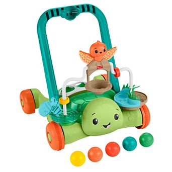 Fisher-Price Moves With You Turtle Walker Activity Push Toy & 5 Balls