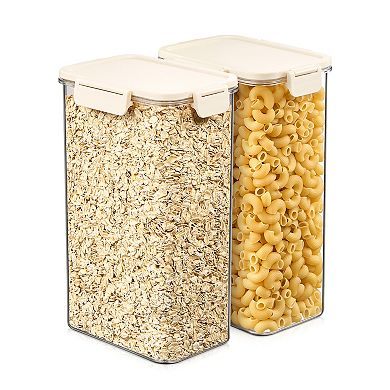 Sorbus 2 Pack Airtight Food Storage Container for Pantry, Rice, Pasta, Cereal and Snacks