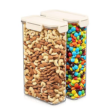 Sorbus 2 Pack Airtight Food Storage Containers s for Pantry, Rice, Pasta, Cereal and Snacks
