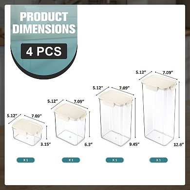 Sorbus Airtight Food Storage Container for Pantry, Rice, Pasta, Cereal and Snacks