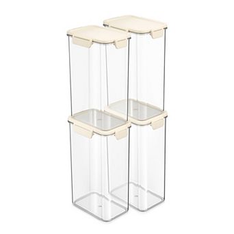 Sorbus 4 Pack Airtight Food Storage Container for Pantry, Rice, Pasta, Cereal and Snacks