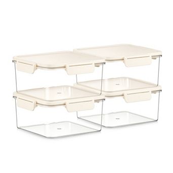 Sorbus 4 Pack Airtight Food Storage Container for Pantry, Rice, Pasta, Cereal and Snacks