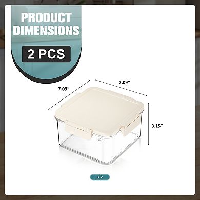 Sorbus 2 Pack Airtight Food Storage Container for Pantry, Rice, Pasta, Cereal and Snacks