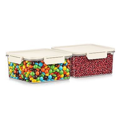 Sorbus 2 Pack Airtight Food Storage Container for Pantry, Rice, Pasta, Cereal and Snacks