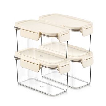 Sorbus 4 Pack Airtight Food Storage Container for Pantry, Rice, Pasta, Cereal and Snacks
