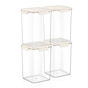 Sorbus 4 Pack Airtight Food Storage Containers for Pantry, Rice, Pasta, Cereal and Snacks