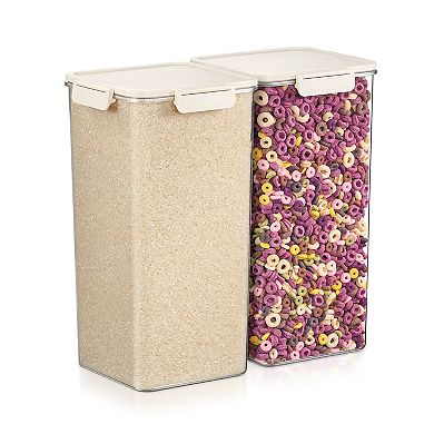 Sorbus 2 Pack Airtight Food Storage Containers for Pantry, Rice, Pasta, Cereal and Snacks