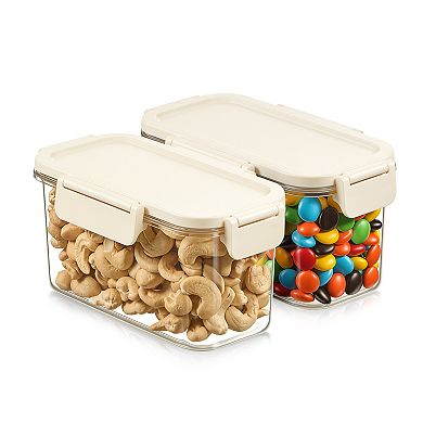 Sorbus 2 Pack Airtight Food Storage Container for Pantry, Rice, Pasta, Cereal and Snacks