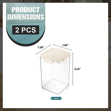 Sorbus 2 Pack Airtight Food Storage Containers for Pantry, Rice, Pasta, Cereal and Snacks