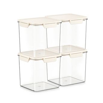 Sorbus 4 Pack Airtight Food Storage Container for Pantry, Rice, Pasta, Cereal and Snacks