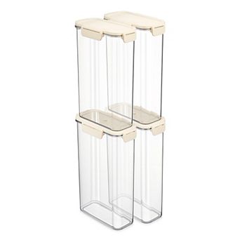 Sorbus 4 Pack Airtight Food Storage Containers s for Pantry, Rice, Pasta, Cereal and Snacks