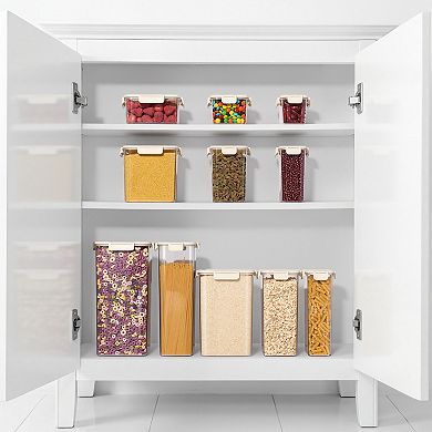 Sorbus 4 Pack Airtight Food Storage Containers s for Pantry, Rice, Pasta, Cereal and Snacks