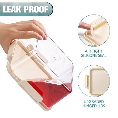 Sorbus 4 Pack Airtight Food Storage Container for Pantry, Rice, Pasta, Cereal and Snacks