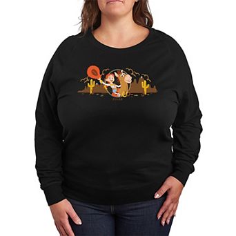 Women's Plus Disney / Pixar's Toy Story 5 Jessie & Bullseye French Terry Long Sleeve Tee