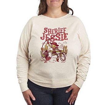 Women's Plus Disney / Pixar's Toy Story 5 Sheriff Jessie French Terry Long Sleeve Tee