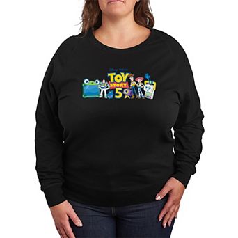 Women's Plus Disney / Pixar's Toy Story 5 Character Lineup French Terry Long Sleeve Tee