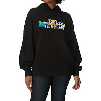 Women's Disney / Pixar's Toy Story 5 Character Lineup Oversized Fleece Hoodie Sweatshirt