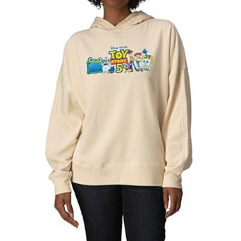 Women's Disney / Pixar's Toy Story 5 Character Lineup Oversized Fleece Hoodie Sweatshirt