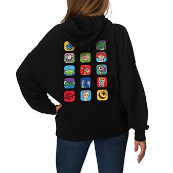 Women's Disney / Pixar's Toy Story 5 Character Icons Oversized Fleece Hoodie Sweatshirt