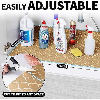 Zulay Kitchen Slip-resistant Under The Sink Mat Waterproof Design