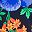 Navy Poppy Floral