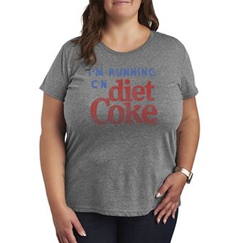 Plus Size Diet Coke I'm Running On Diet Coke Graphic Tee