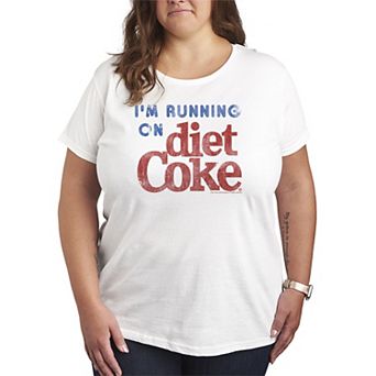 Plus Size Diet Coke I'm Running On Diet Coke Graphic Tee