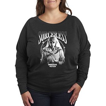 Women's Plus Masters Of The Universe Sorceress French Terry Long Sleeve Tee