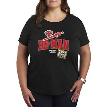 Women's Plus Masters Of The Universe He-Man Graphic Tee