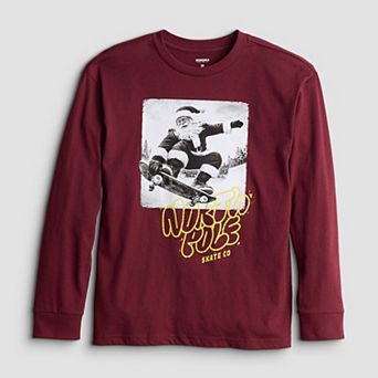 Boys 8-20 Sonoma Goods For Life® Wintertime Long Sleeve Graphic Tee in Regular & Husky