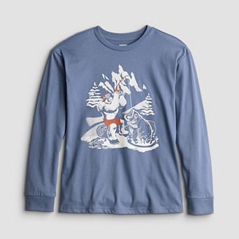 Boys 8-20 Sonoma Goods For Life® Wintertime Long Sleeve Graphic Tee in Regular & Husky