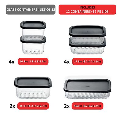 Eatex Modular Glass Kitchen Storage Container Set