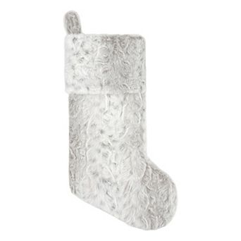 St. Nicholas Square® Faux Fur Christmas Stocking